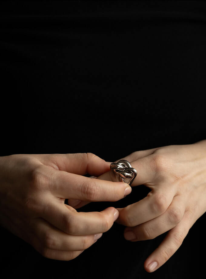 Каблучка Tie в сріблі IVA JEWELRY (IVA_TIS01)