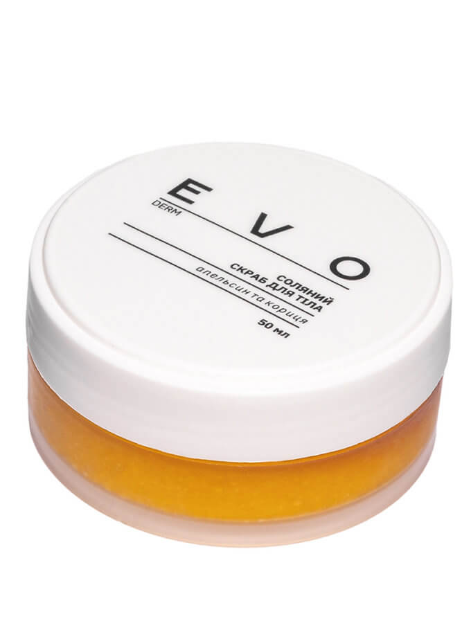 Соляний скраб для тіла Апельсин та кориця EVO DERM (EVO_701_695)