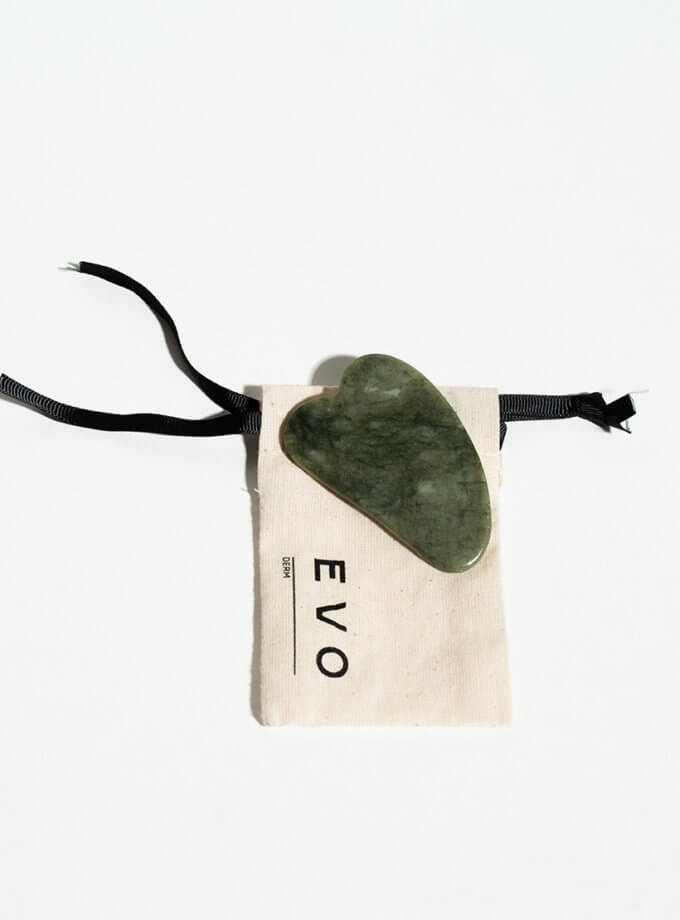 Масажний нефритовий шкребок гуаша EVO DERM (EVO_909)