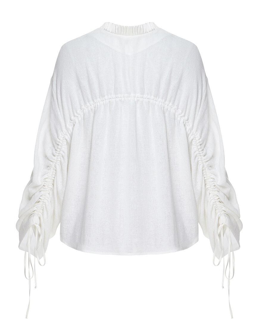 White TENDER Bomber (24-12T06-W) back Сорочка-бомбер Tender FICHI (FCH_24-12T06-W) - фото 2