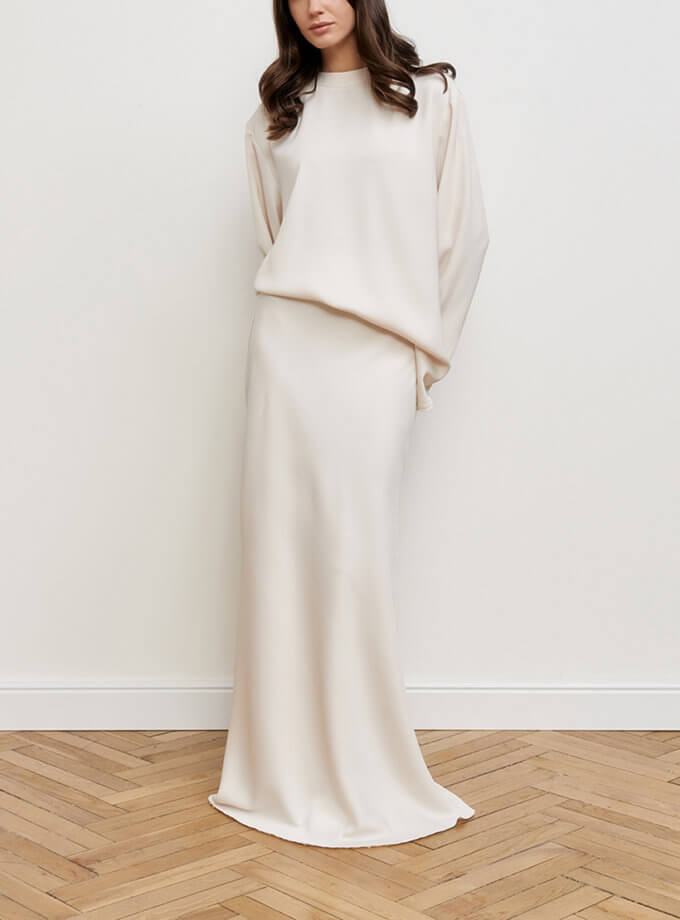 Молочна спідниця максі KOLOSOVA (KLSVSP254)