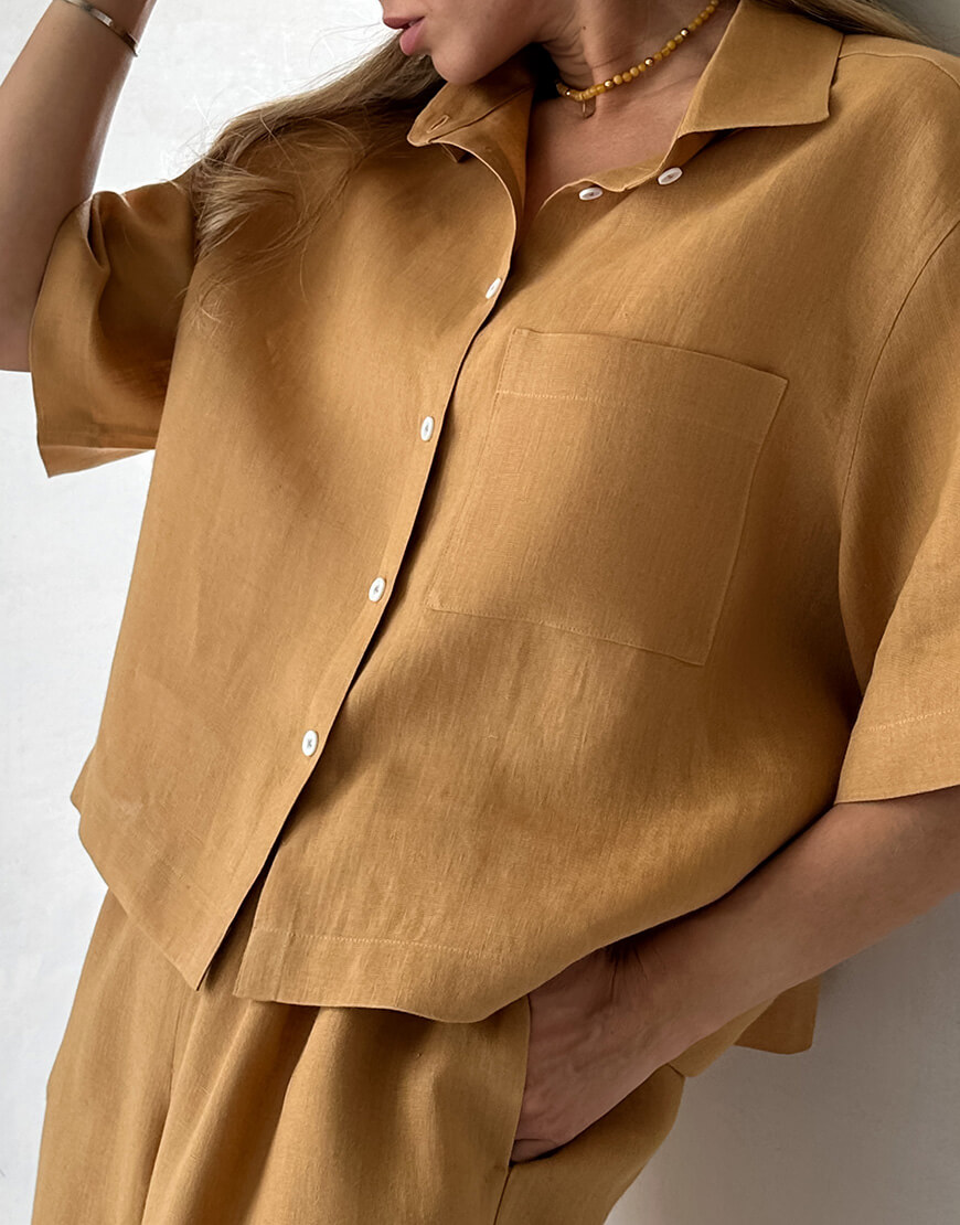 img01 (24-01CB01-CM) Сорочка Caramel City Basic FICHI (FCH_24-01CB01-CM) - фото 3