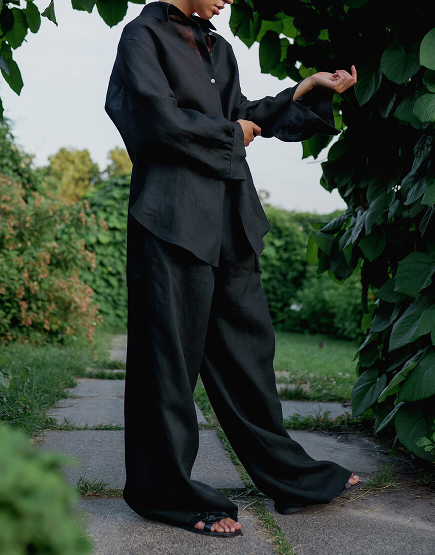 img02 (24-01B01-BL) Сорочка Black Basic FICHI (FCH_24-01B01-BL) - фото 4