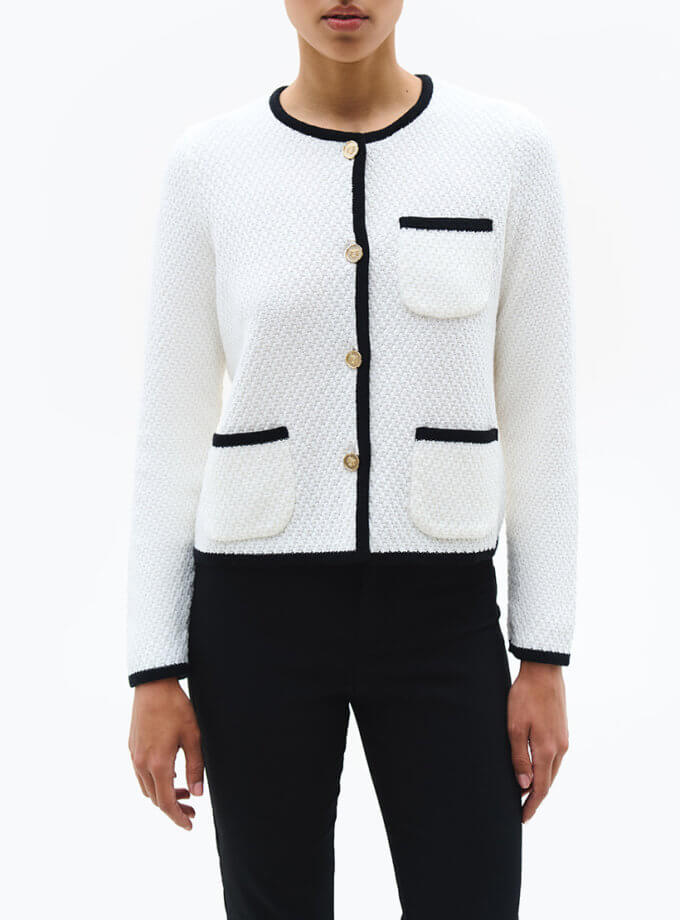 Жакет Eleanor молочний J.D.WOOL (JDW_J.D.2797)