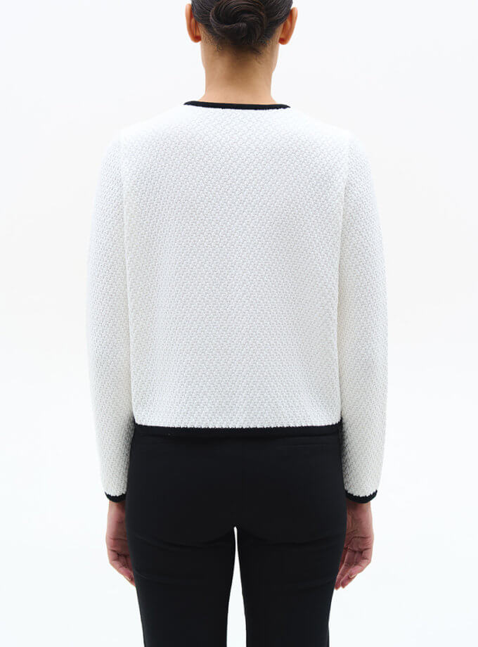 Жакет Eleanor молочний J.D.WOOL (JDW_J.D.2797)