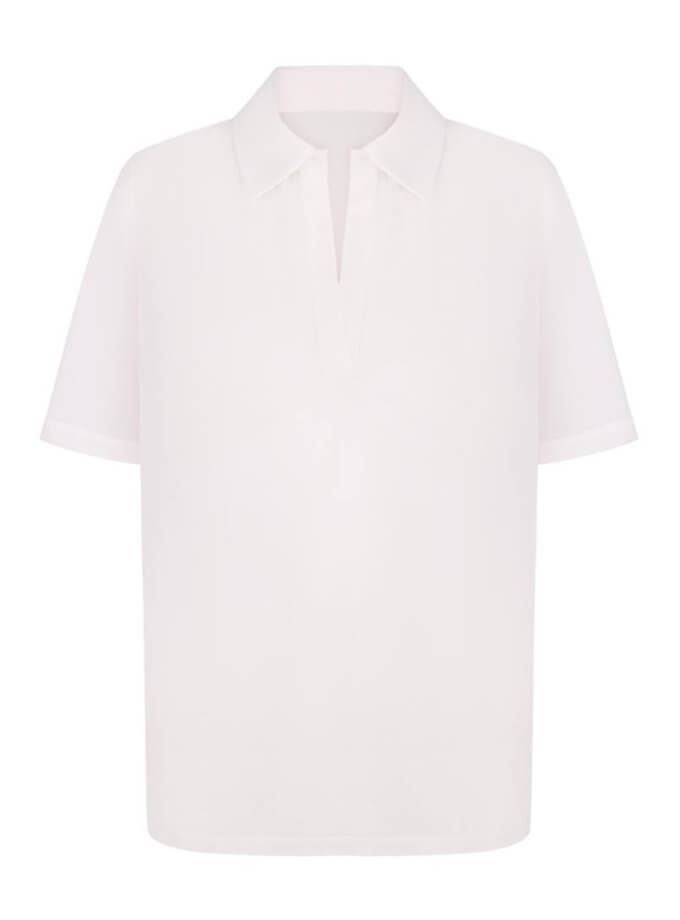 Молочне поло з шифону KOLOSOVA (KLSVSUM2415)