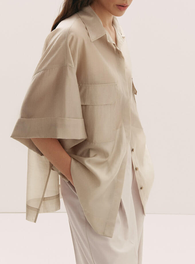 Сорочка з тенселу FIORE BIANCO (FRBC_FB_0807_ten)