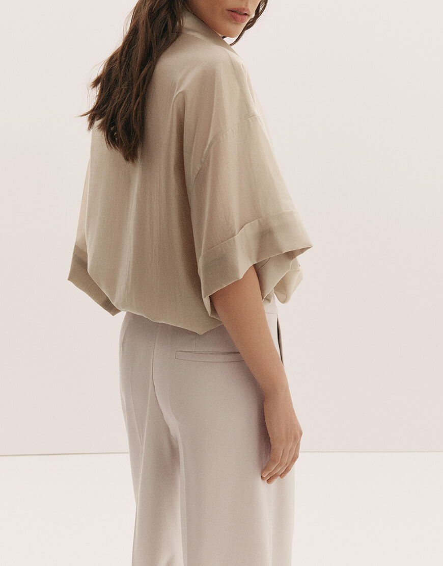 131919_PS Сорочка з тенселу FIORE BIANCO (FRBC_FB_0807_ten) - фото 3