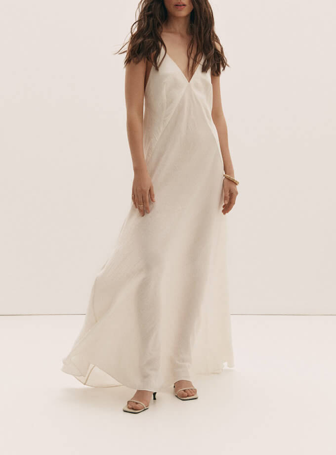 Лляна сукня Island FIORE BIANCO (FRBC_FB_1206_dress)