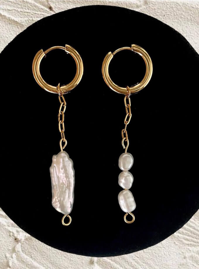 Асиметричні сережки на ланцюжках NSTONE (NST_NS2)