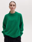 Светр об'ємний з вовни мериноса та кашеміру FIORE BIANCO (FRBC_ovcash_green)