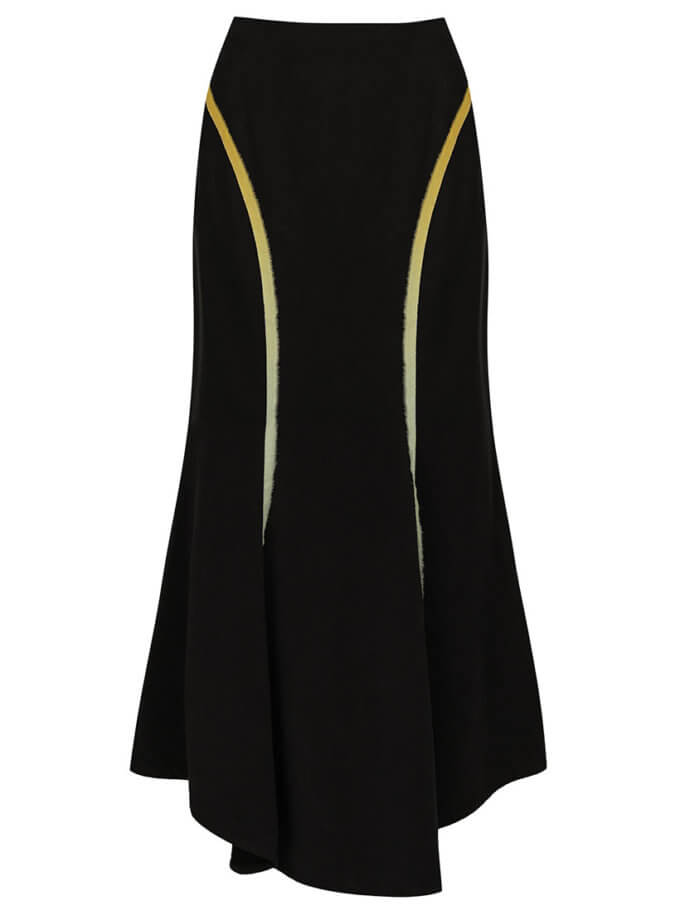 Спідниця чорна максі годе 7/11 SEVEN ELEVEN (SE_SE25SkCrg_Br-1)