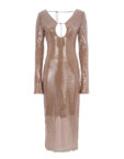 Сукня Грація у паєтках бежева ROSCA (RSC_DRESS-0011/1)
