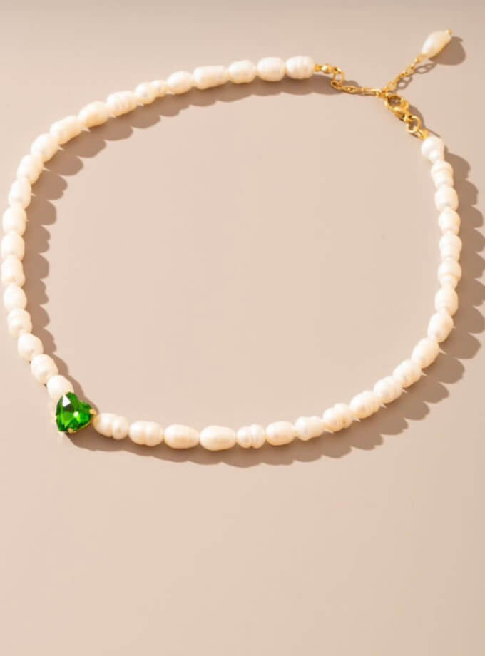 Намисто Green heart NSTONE (NST_NS32)