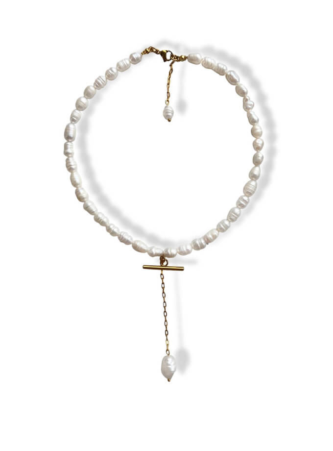 Чокер з підвіскою на ланцюжку посередині NSTONE (NST_NS38)