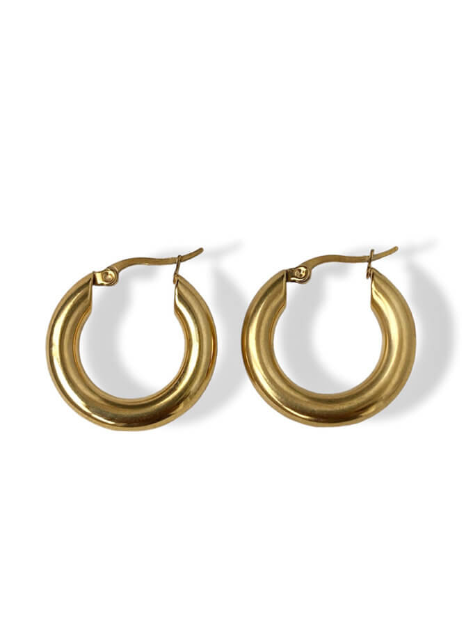 Сережки кільця 20мм в золоті NSTONE (NST_NS12)