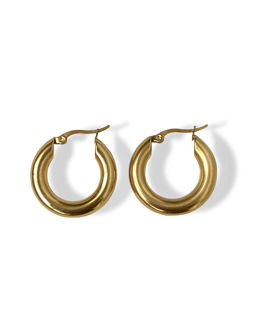 Photoroom_20240716_182122 Сережки кільця 20мм в золоті NSTONE (NST_NS12) - фото 2