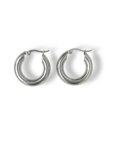 Сережки кільця 25мм в сріблі NSTONE (NST_NS11)