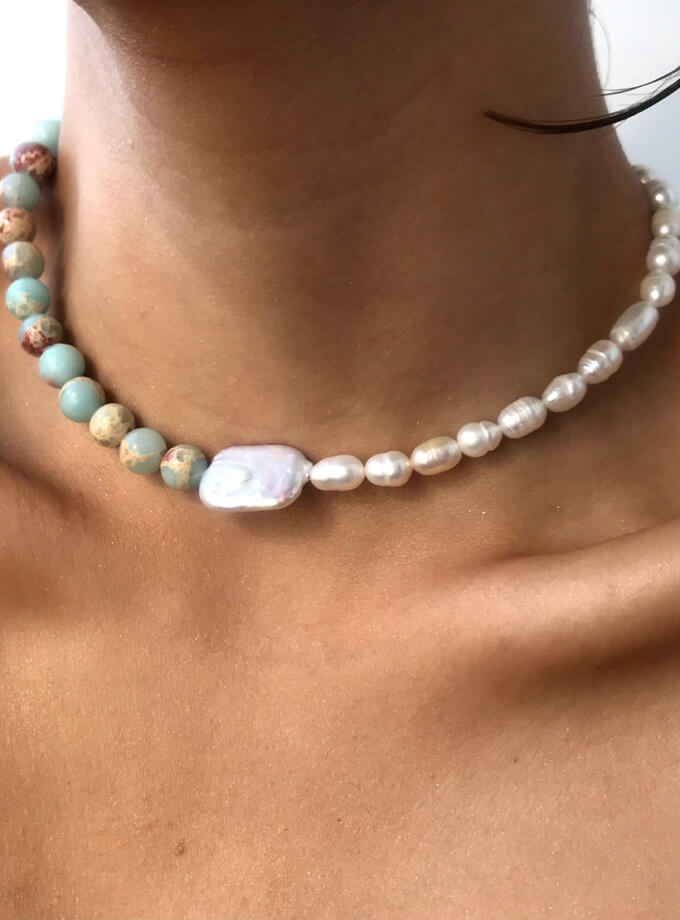 Намисто з камінням шоушан NSTONE (NST_NS37)