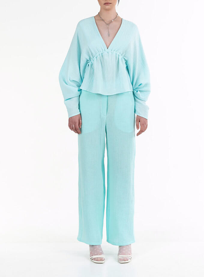 Штани блакитні легкі котонові 7/11 SEVEN ELEVEN (SE_SE25PnZh_Bl)