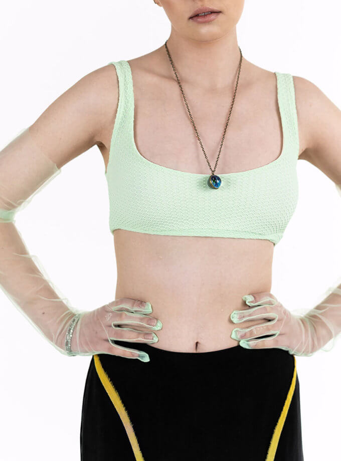 Топ міні світло-зелений 7/11 SEVEN ELEVEN (SE_SE25Bra_Grn)