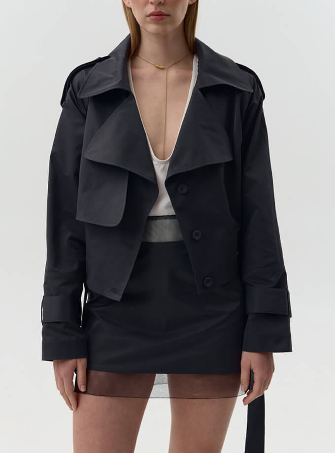 Тренч літній вкорочений NI GRAMA DRAMY (NGD_mono_trench)