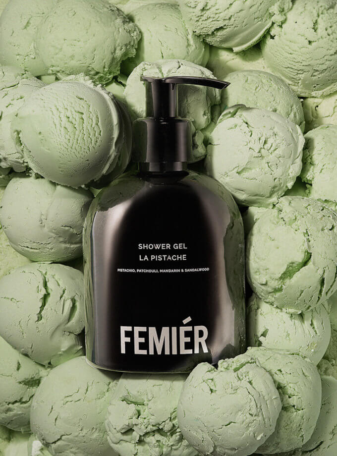Гель для душу La Pistache pistachio, patchouli,mandarin & sandalwood FEMIER (FMR_BODY_S_PISTACHIO300)