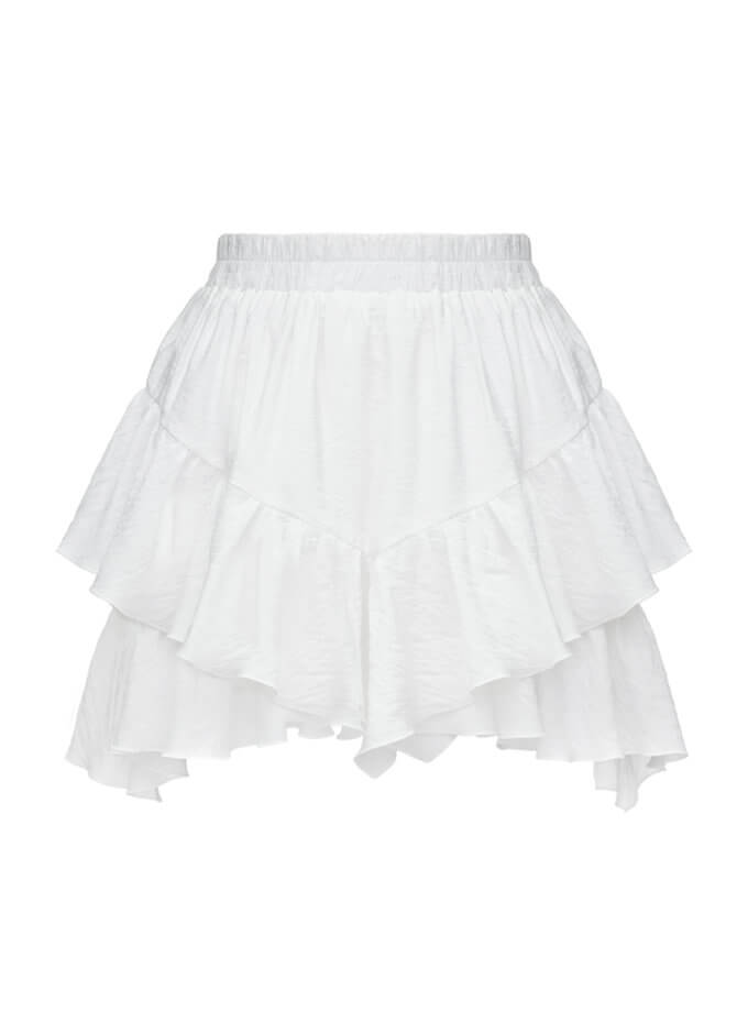 Спідниця-шорти у молочному кольорі ATTIE (ATT_SKWH01)