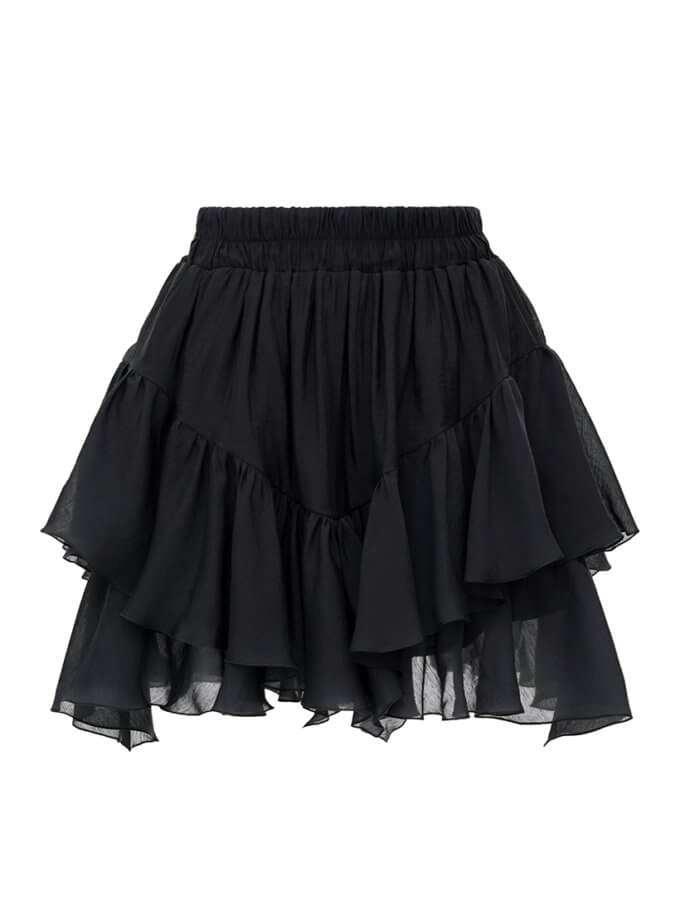 Спідниця-шорти у чорному кольорі ATTIE (ATT_SKBL02)