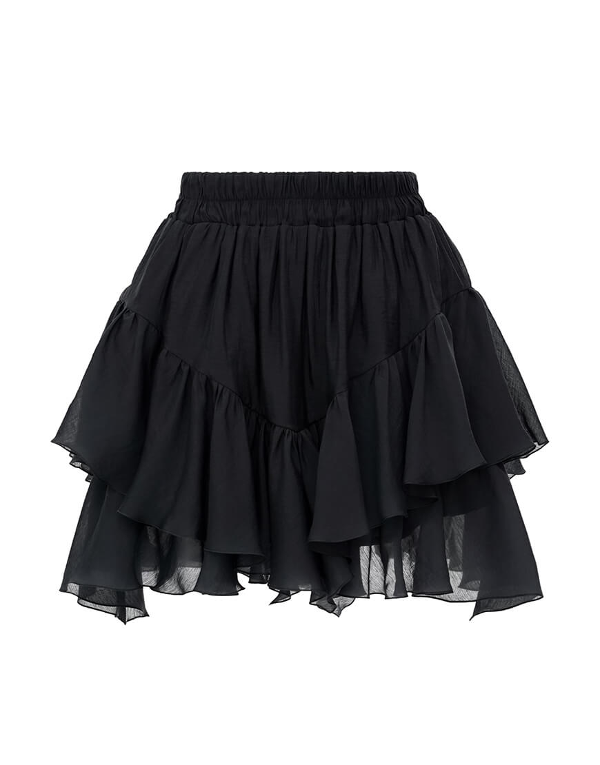 OneDrive Спідниця-шорти у чорному кольорі ATTIE (ATT_SKBL02)