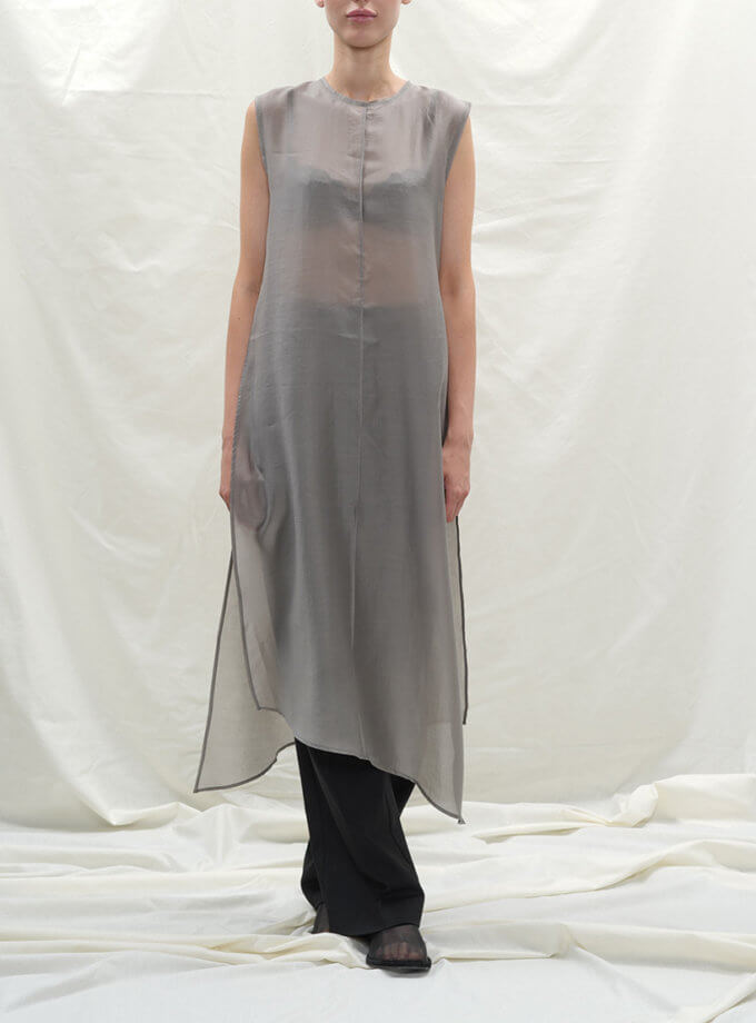 Накидка напівпрозора світло-сірого кольору TWINSIS CLOTHES (TW_FL 127445)