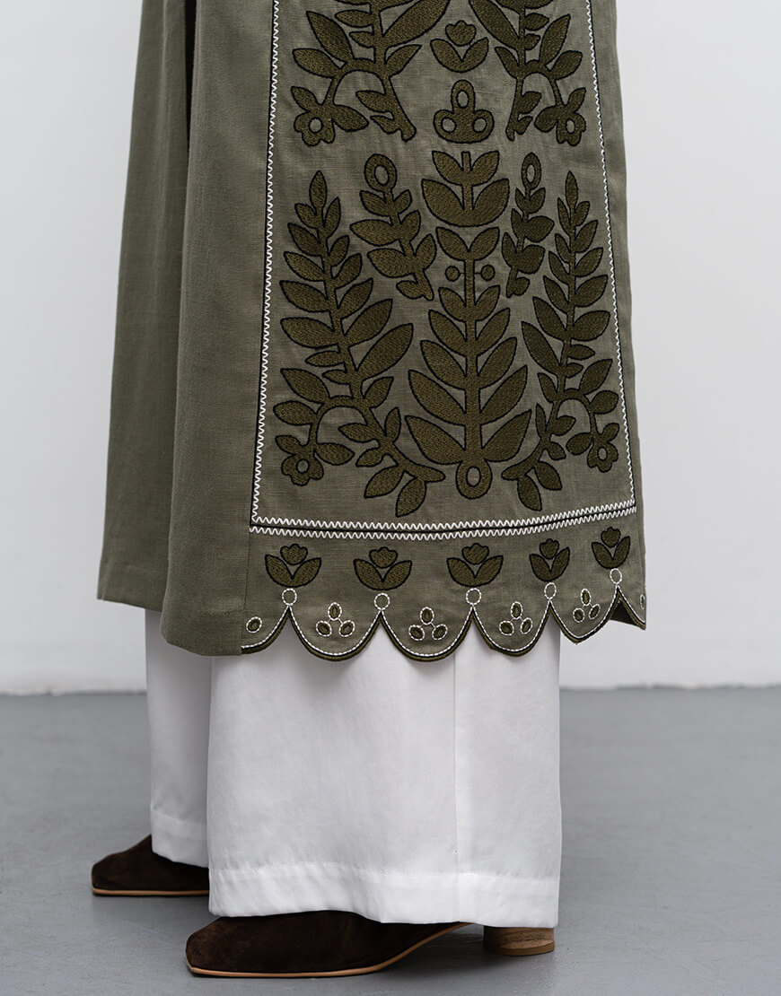 MMVI4dgbkyjnxJqSoO2JdfF2aNgdV5vgp0FVqQs5 Лляна вишита сукня на ґудзиках Smereka ETNODIM (ETN_Smereka) - фото 10