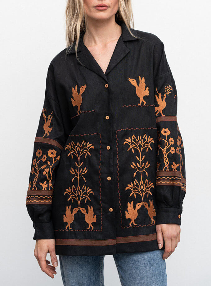 Жіноча вишиванка присвячена Сковороді Bayka ETNODIM (ETN_Bayka)