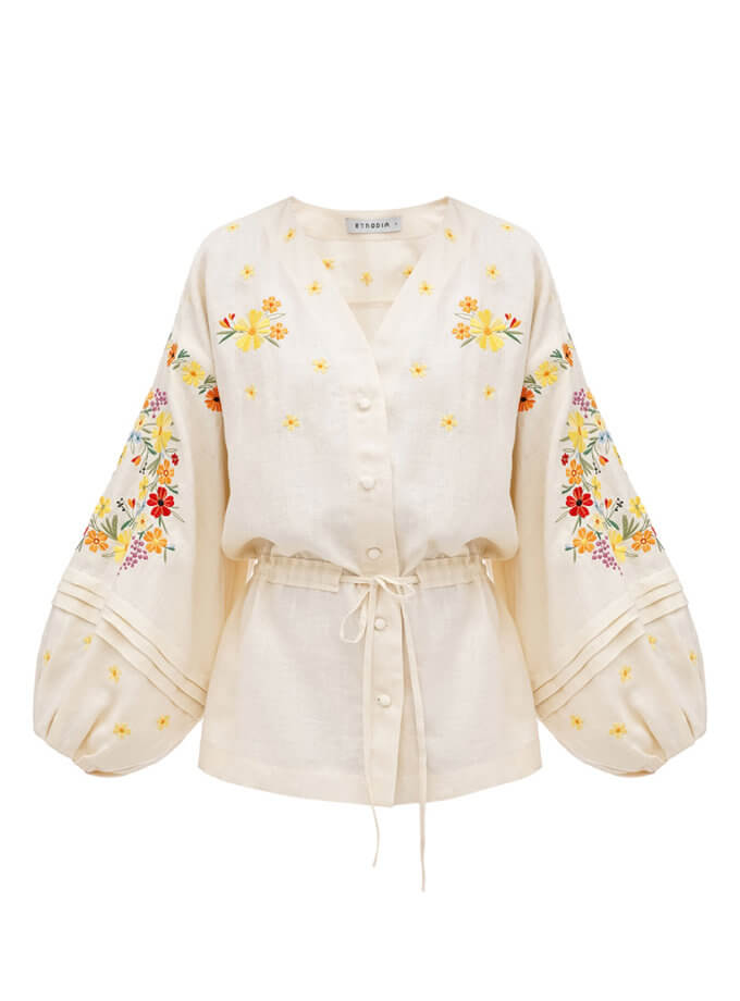 Світла лляна вишиванка Буджак ETNODIM (ETN_Bujak)