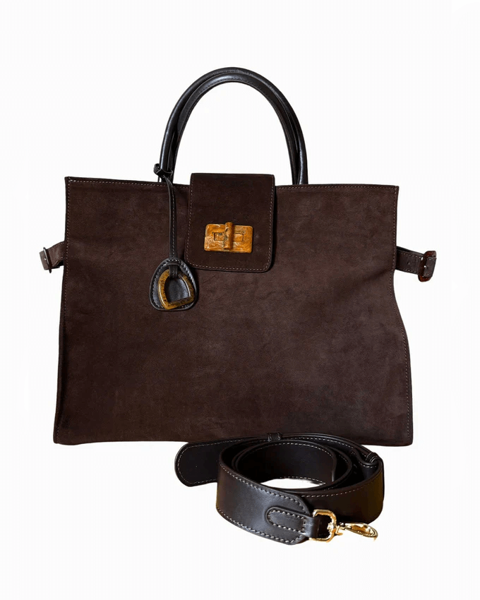 Сумка замшева Etape Milano Grande Suede Chocolate ETAPE (ETP_Milano_Grande_Suede_Chocolate)