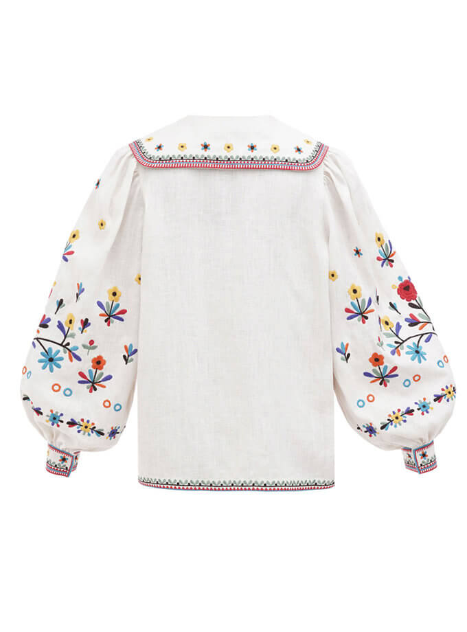 Вишита лляна сорочка з яворівським орнаментом Yavir ETNODIM (ETN_Yavir)