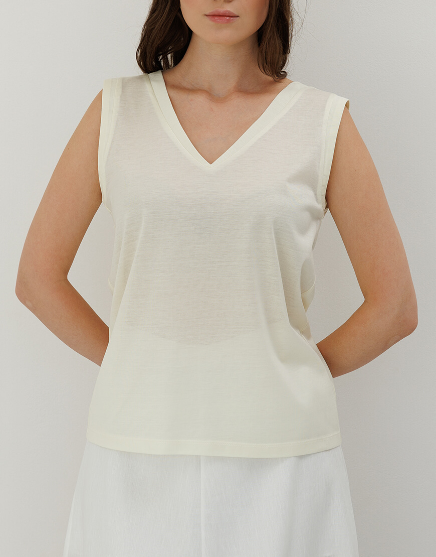 0S7A0635 Топ вершковий SANVY (SNV_SANTOP_YE_3) - фото 2