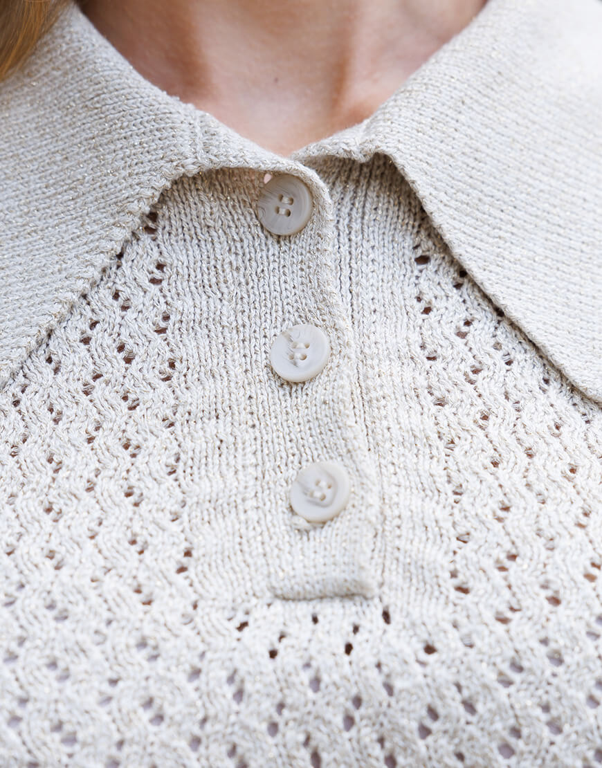 0S7A5300 Ажурне кроп-поло бежеве WONDER (WNDR_aut24_lcpbez_11) - фото 4