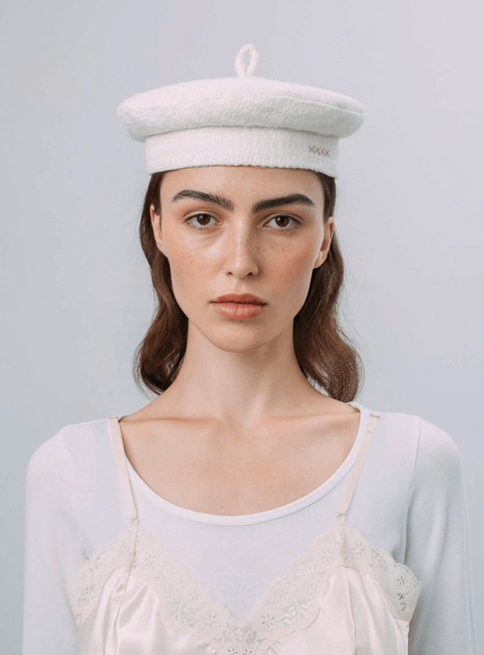 Твідовий берет Ratatouille 08 Chanel білий FURT (FR_RTT08-WT-CHN-X)