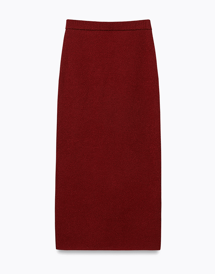 11 В'язана малинова спідниця IAM (IAM_KNT/RSPB/SKI)