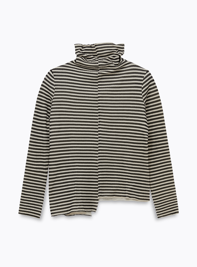 Смугастий асиметричний гольф IAM (IAM_STRP/ASM/LNGSLV)