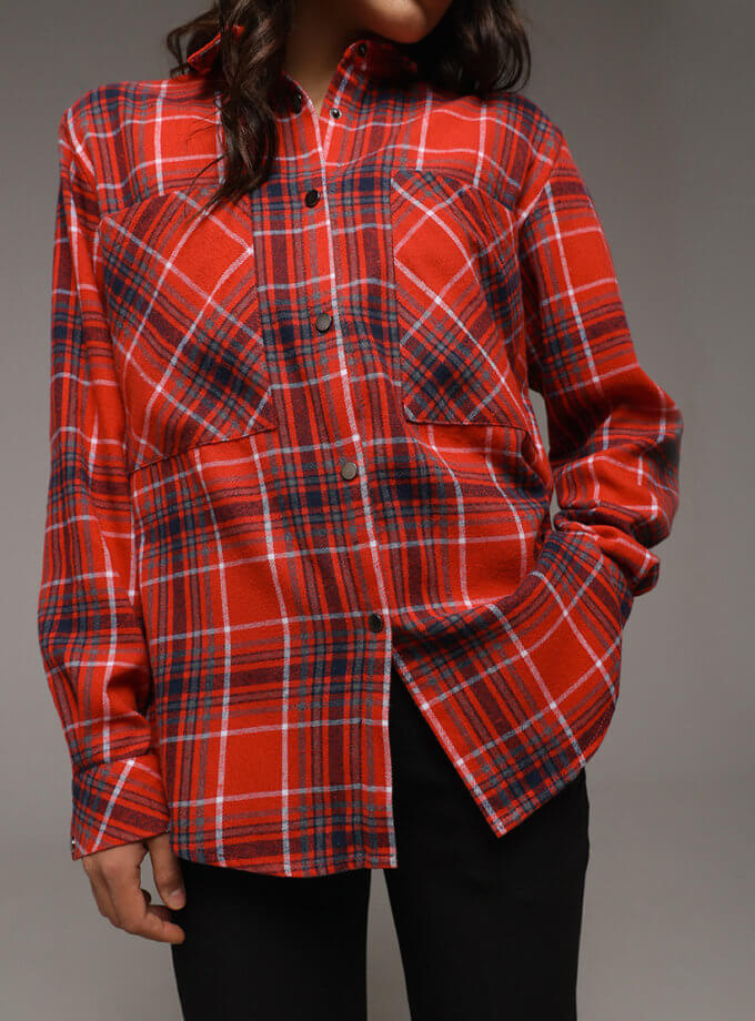 Червона картата сорочка ANNA YAKOVENKO (AY_3854) - фото 9