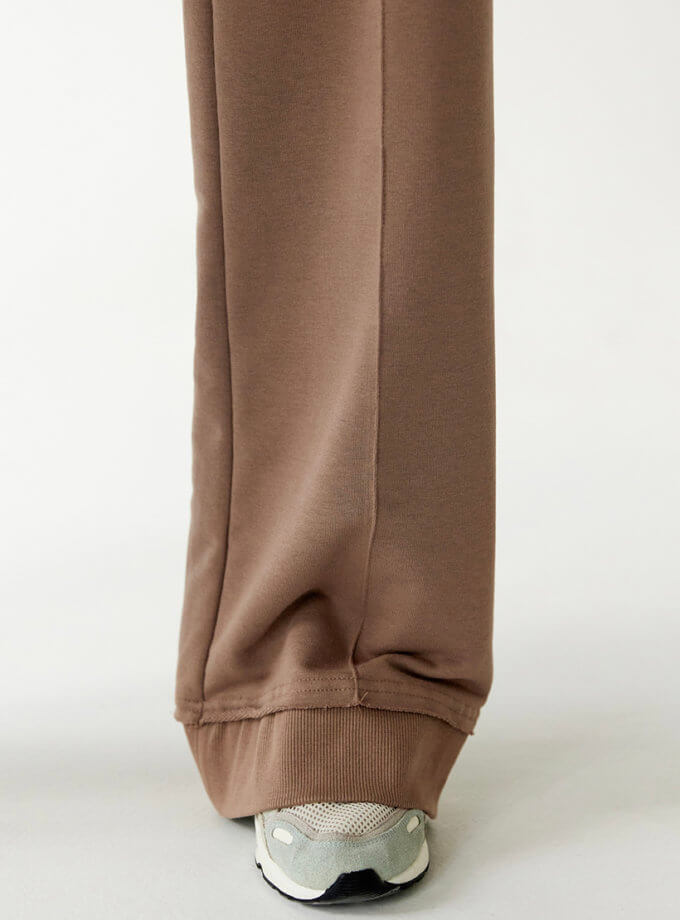 Штани зі стрілкою у кольорі мокко MAXAVI (MX2417)