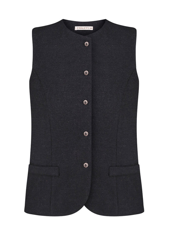 Жилет з вовни CHALETY (CHLT_Antobes_Vest_ Grey)