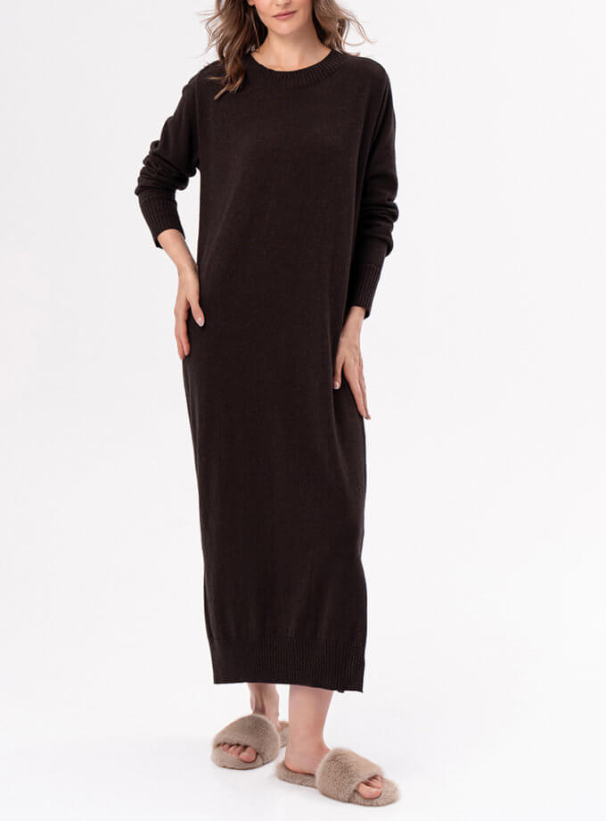 Сукня з вовни коричнева CHALETY (CHLT_Lyon_Dress_ Bruno)