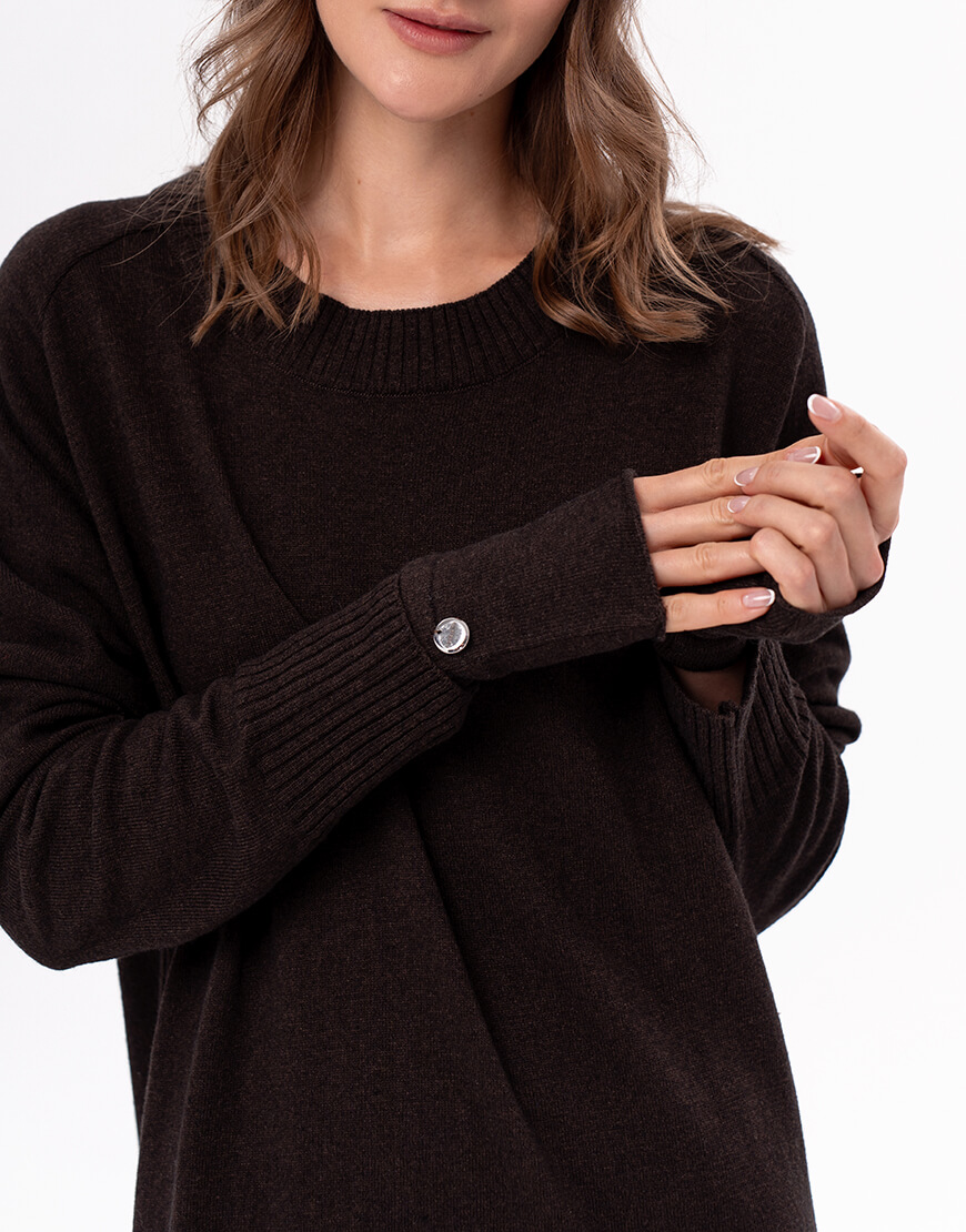 DSC05420 Мітенки з вовни коричневі CHALETY (CHLT_Treviso_Mittens_ Bruno) - фото 2