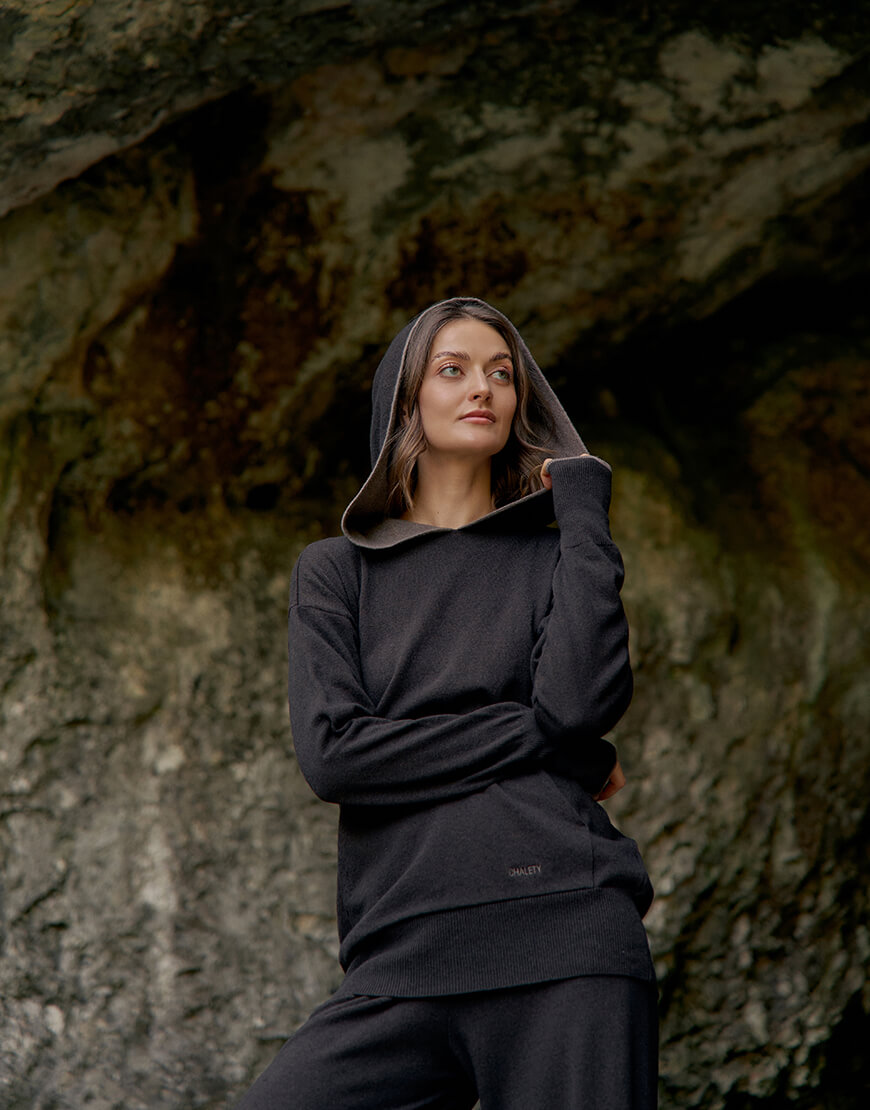 DSC06791 Худі з вовни коричневий CHALETY (CHLT_Lausanne_Hoodie_ Bruno) - фото 6