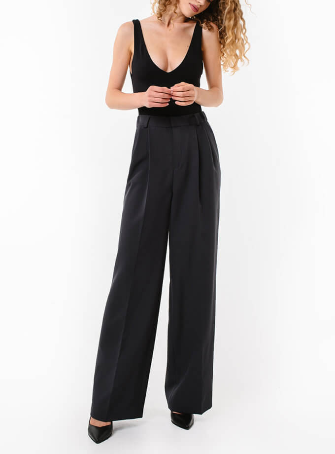 Штани палаццо графітовві MAGNETIC (MGN_1776GY)