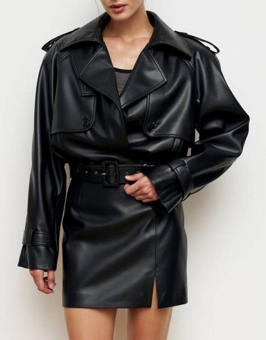 GH78SRxwLedjSgP5CkoU Чорна укорочена косуха KOLOSOVA (KLSVSP2481) - фото 2