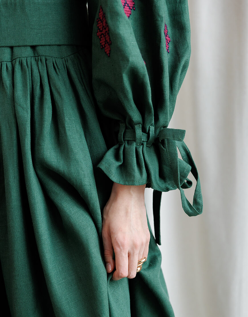 IMG_1131 Сукня вишиванка Орися EMBROIDERED GEM (EMBR_0524\16) - фото 7